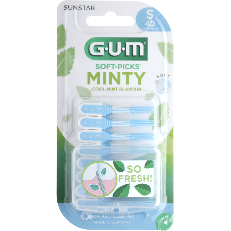 Een afbeelding van GUM Soft-picks minty cool mint S