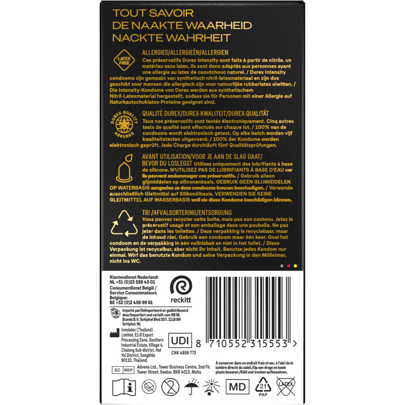 Een afbeelding van Durex Intensity condooms