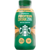 Een afbeelding van Starbucks Protein drink caramel hazelnut