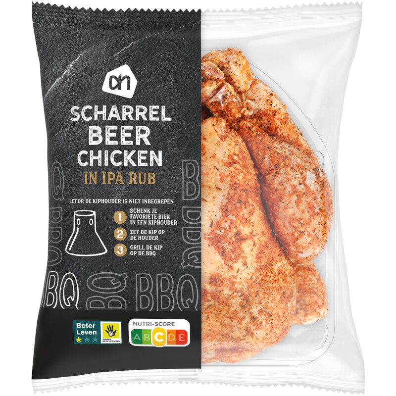 Een afbeelding van AH BBQ scharrel beer chicken in IPA rub