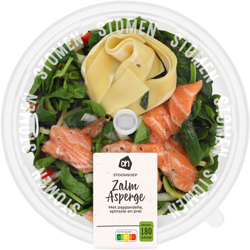 Een afbeelding van AH Stoomsoep zalm asperge