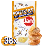 Jan Poffertjes met boter en suiker