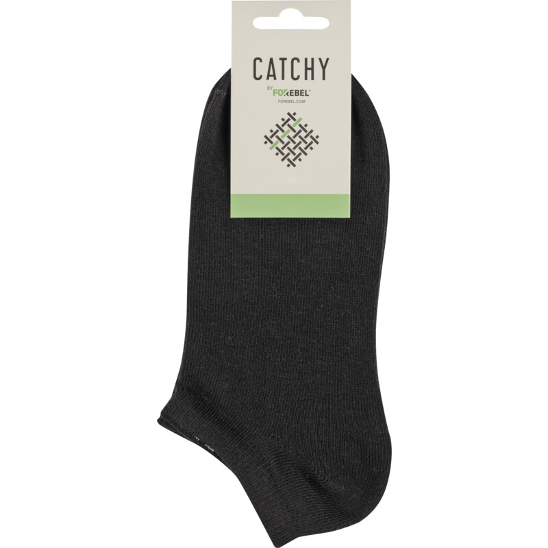 Een afbeelding van Catchy Sneaker sokken zwart maat 41-46
