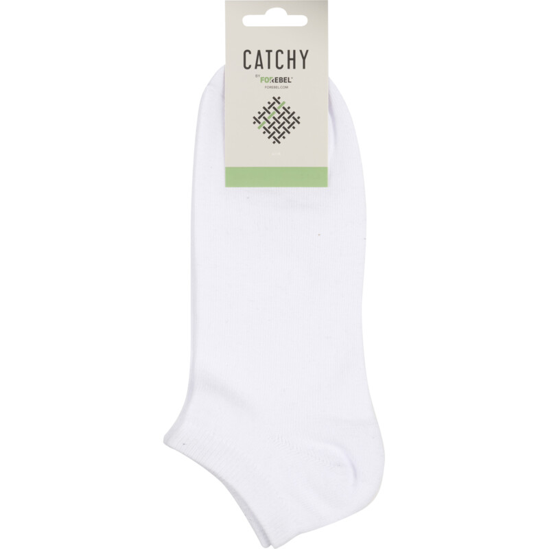 Een afbeelding van Catchy Sneaker sokken wit maat 41-46