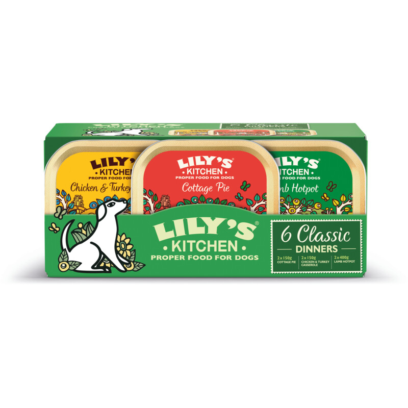 Een afbeelding van Lily's Kitchen Classic dinners diverse smaken 6-pack
