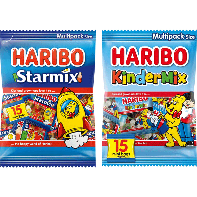 Een afbeelding van Haribo Mixen Uitdeelzakjes pakket