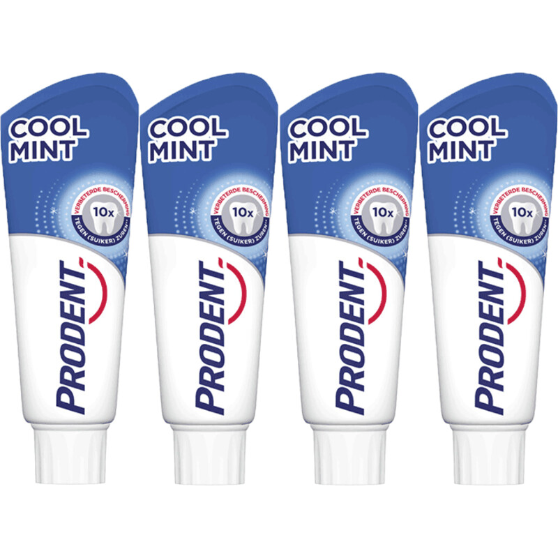 Een afbeelding van Prodent Cool mint tandpasta 4-pack