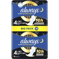 Een afbeelding van Always Ultra secure night wings maandverband
