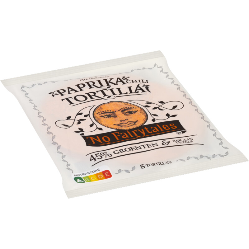 Een afbeelding van No Fairytales Paprika & chili tortilla