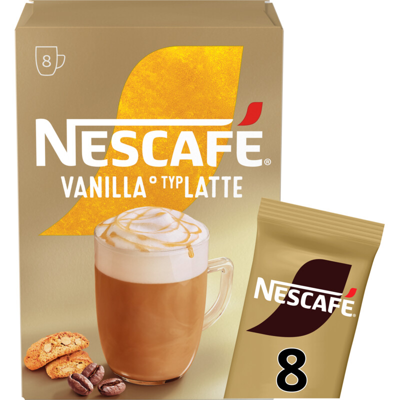Een afbeelding van Nescafé Vanilla latte oploskoffie