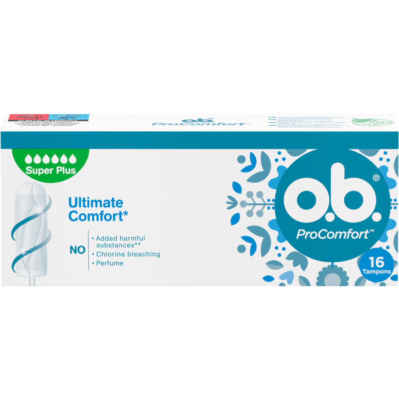 Een afbeelding van o.b. ProComfort tampons super plus