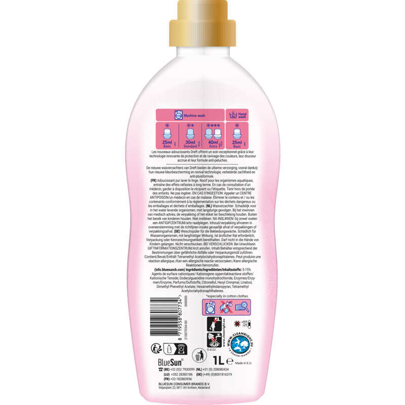 Een afbeelding van Dreft Pink bloom wvz bel