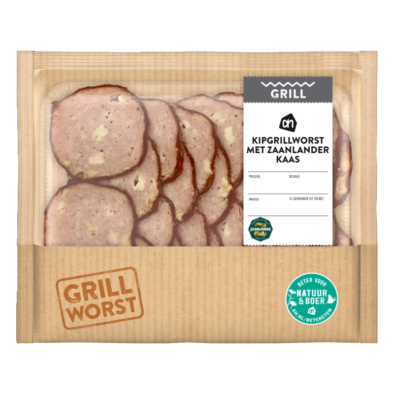 Kipgrillworst met Zaanlander kaas