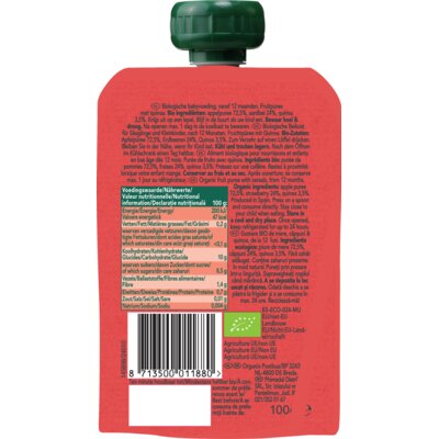 pdp-image-Organix Knijpfruit appel aardbei quinoa 12m+