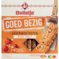 Een afbeelding van Bolletje Goed bezig havermoutrepen rood fruit