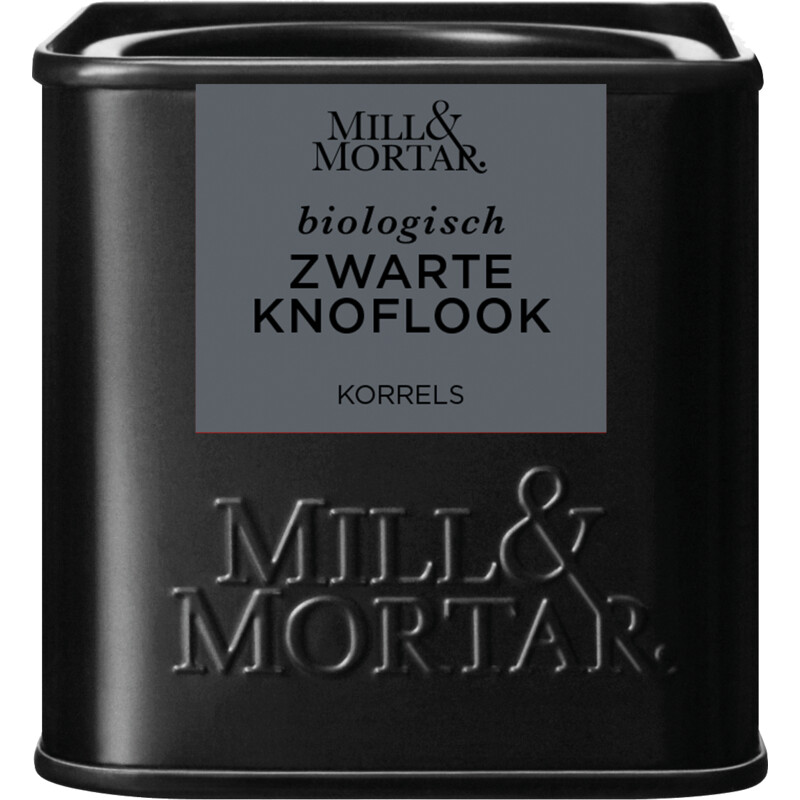 Een afbeelding van Mill & Mortar Zwarte knoflook korrels