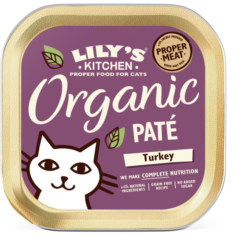 Een afbeelding van Lily's Kitchen Organic paté met kalkoen