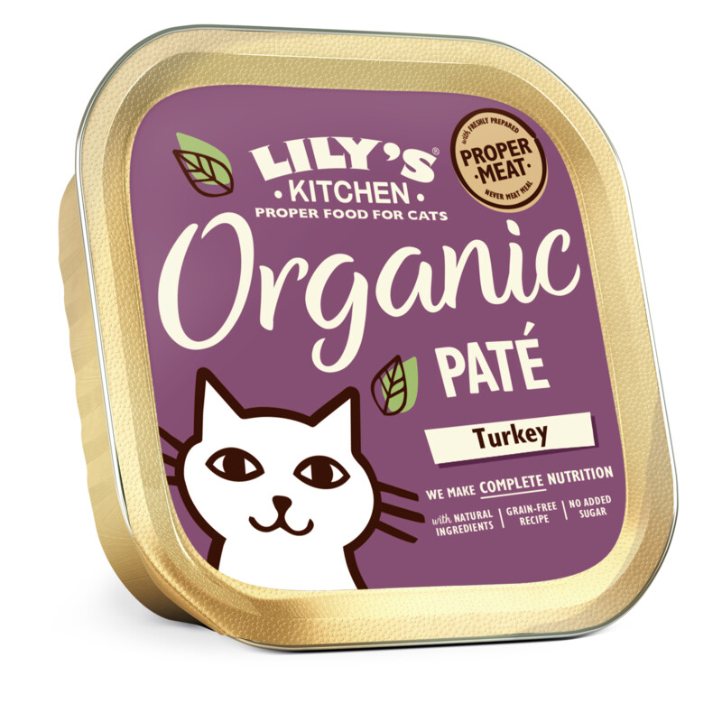 Een afbeelding van Lily's Kitchen Organic paté met kalkoen