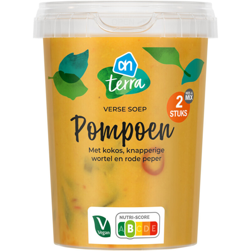 Een afbeelding van AH Terra Verse soep pompoen