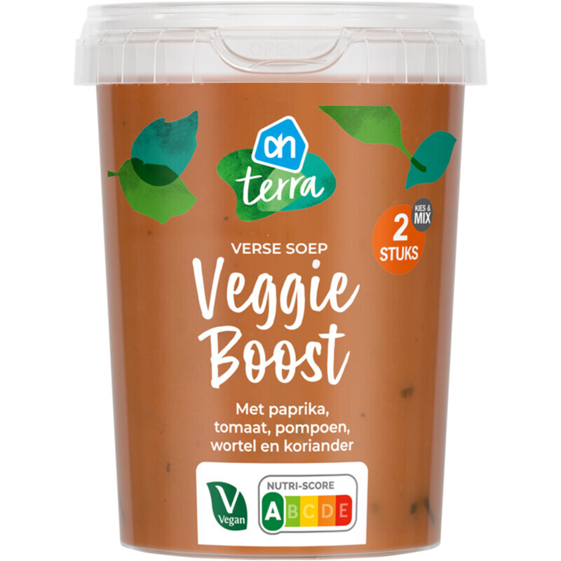 Een afbeelding van AH Terra Verse soep veggie boost paprika tomaat