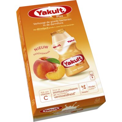 pdp-image-Yakult Plus perziksmaak 15-pack