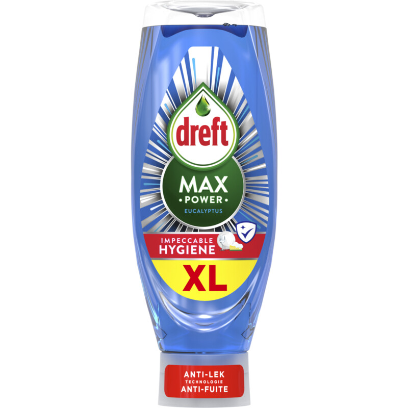 Een afbeelding van Dreft Afwasmiddel max power eucalyptus XL