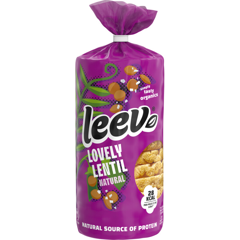 Een afbeelding van Leev Linzenwafels naturel