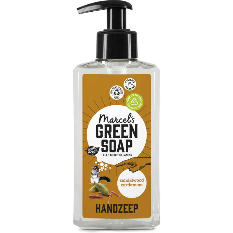 Een afbeelding van Marcel's Green Soap Handzeep Sandalwood & Cardamom