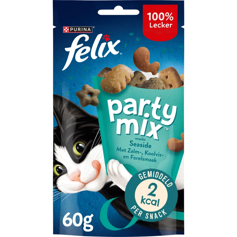 ® Party Mix Seaside met Zalm, Koolvis- & Forelsmaak - Kattensnacks