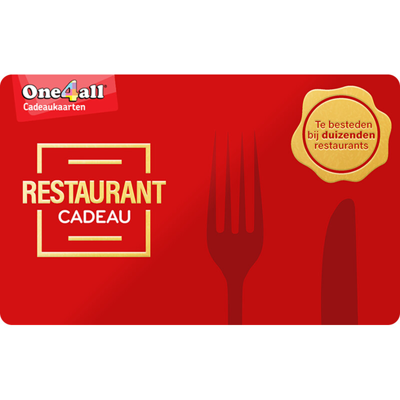 Een afbeelding van Restaurantcadeau 5-150 euro