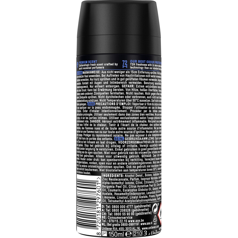 Een afbeelding van Axe Blue lavender deodorant bodyspray