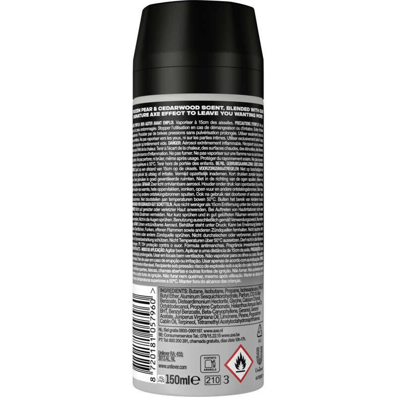Een afbeelding van Axe Black deodorant antiperspirant