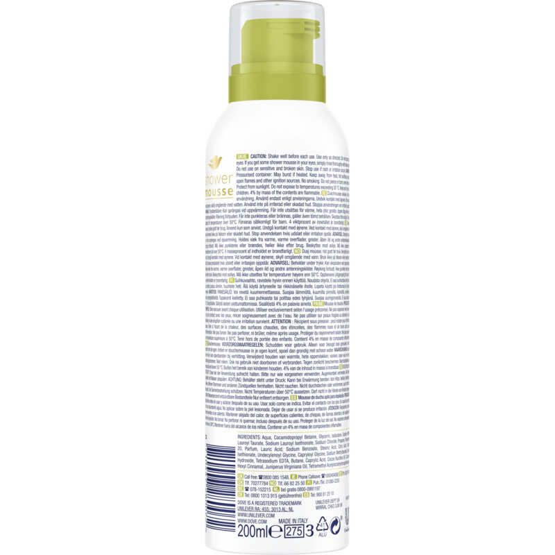 Een afbeelding van Dove Coconut oil shower mousse