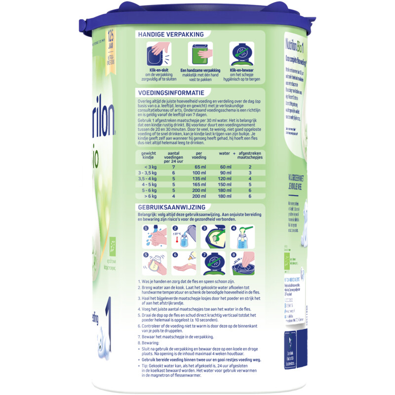 Een afbeelding van Nutrilon Bio 1 zuigelingenvoeding 0-6m