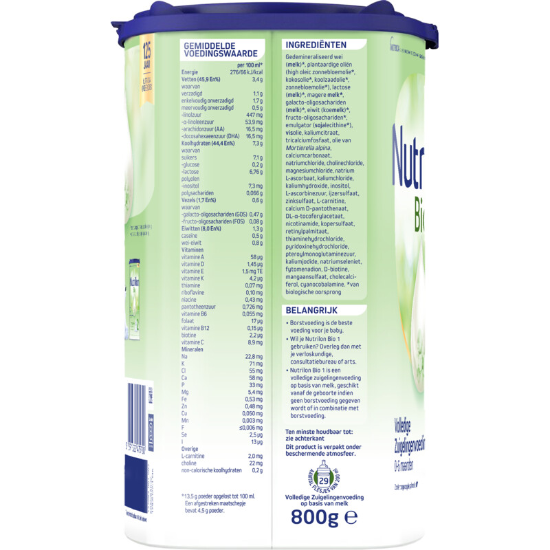 Een afbeelding van Nutrilon Bio 1 zuigelingenvoeding 0-6m