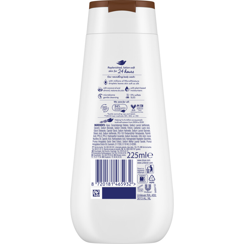 Een afbeelding van Dove Restoring ritual douchegel