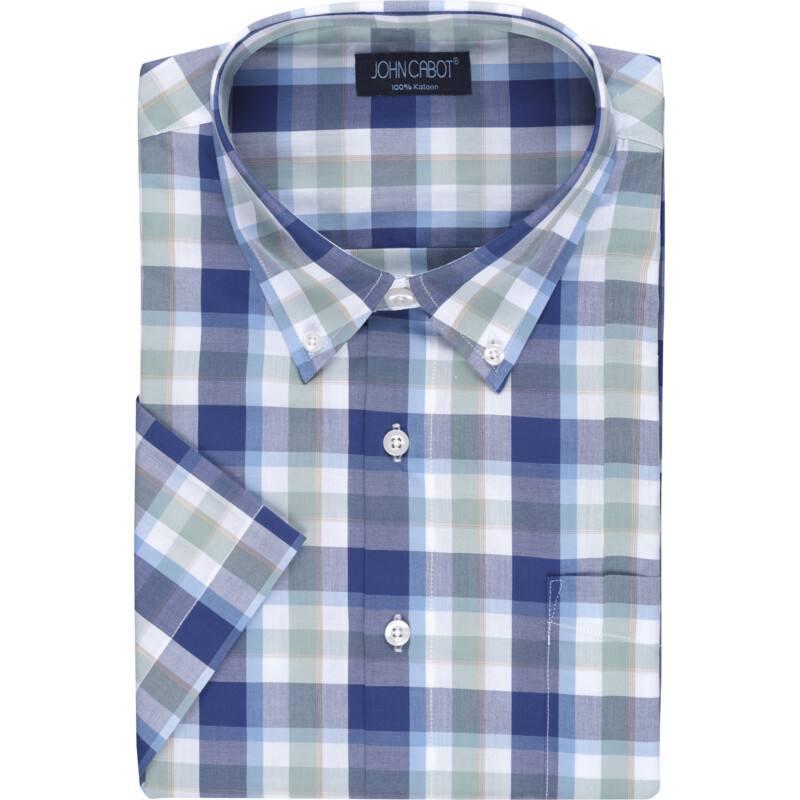 Een afbeelding van John Cabot Overhemd groen maat 41-42