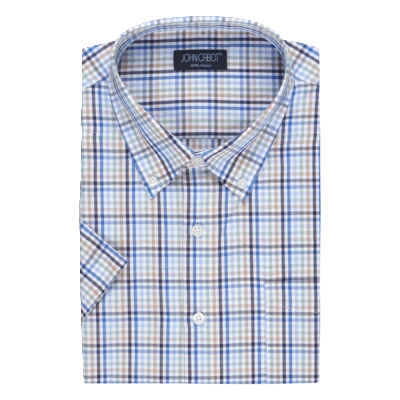 pdp-image-John Cabot Overhemd blauw maat 41-42
