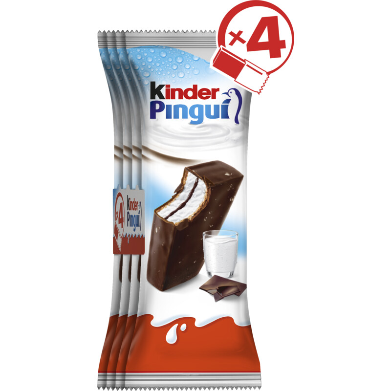 Een afbeelding van Kinder Pingui cacao 4-pack