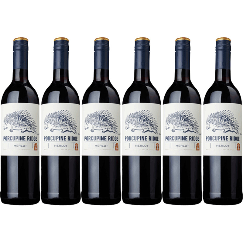 Een afbeelding van Porcupine Ridge Merlot 6 flessen