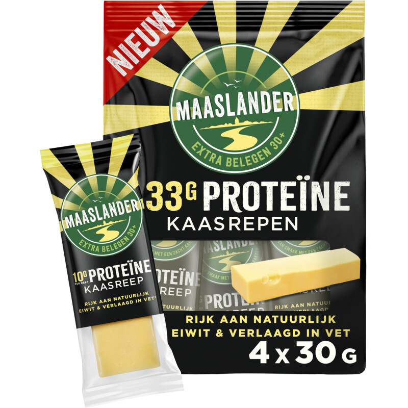 Een afbeelding van Maaslander Proteine kaasrepen stuk