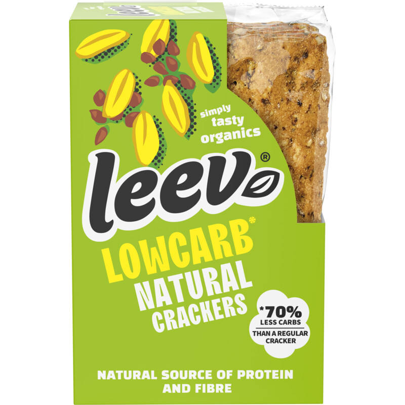Een afbeelding van Leev Lowcarb crackers naturel