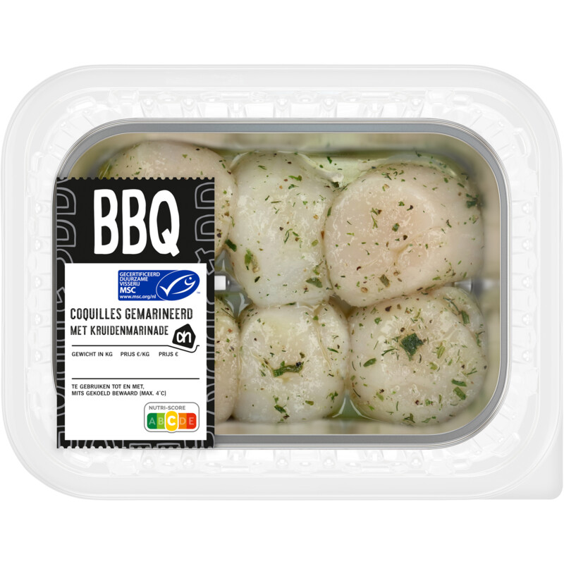 Een afbeelding van AH BBQ coquilles gemarineerd
