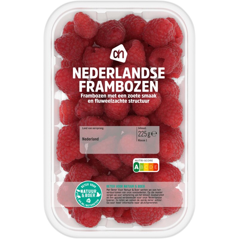 Een afbeelding van AH Nederlandse frambozen