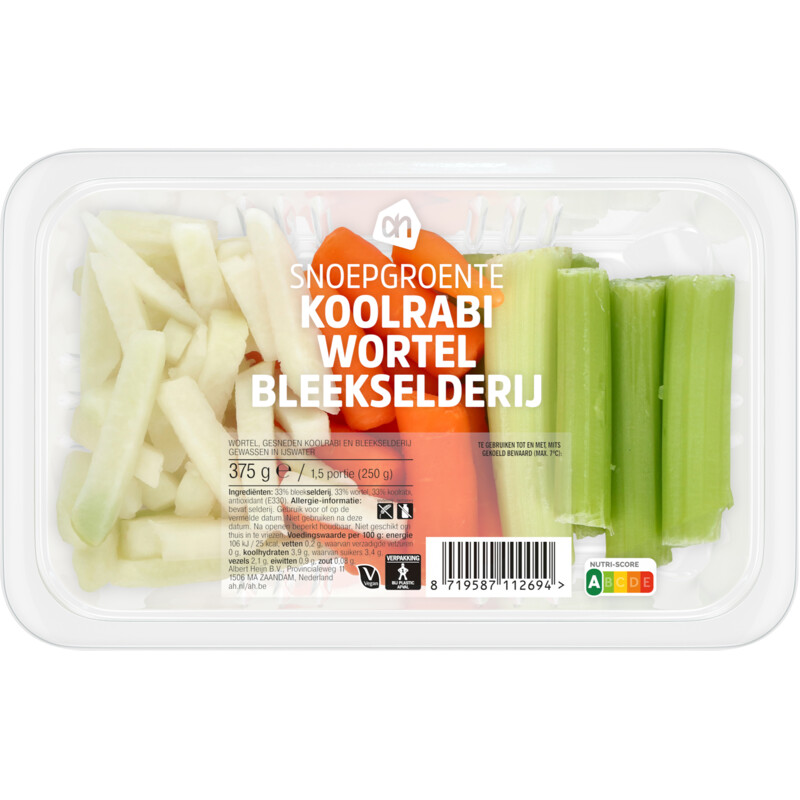 Een afbeelding van AH Snoepgroente koolrabi wortel