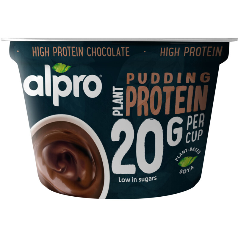 Een afbeelding van Alpro Protein pudding chocolade smaak