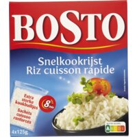 Een afbeelding van Bosto Snelkookrijst 4x125g BEL