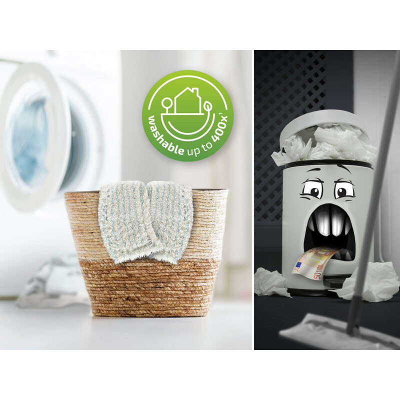 Een afbeelding van Leifheit Overtrek vloerwisser XL 42 cm katoen