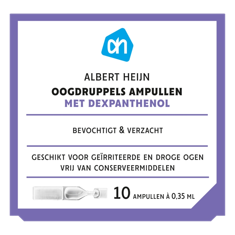 Oogdruppels ampullen met dexpanthenol