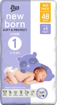 pdp-image-Etos New born soft & protect luiers maat 1